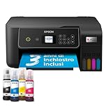 Epson EcoTank ET-2870 Stampante con Serbatoi D’inchiostro | Stampa a Casa Alti Volumi | Wi-Fi | A4 | Stampa, Copia, Scansione | Display LCD 3.7 cm | 3 Anni D'Inchiostro Inclusi