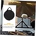 TOYANDONA Single Gong Bag Portable Cross Body Instrument Carrier with Rust Resistant Zipper for Cymbals and Accessories Safe Transport Black