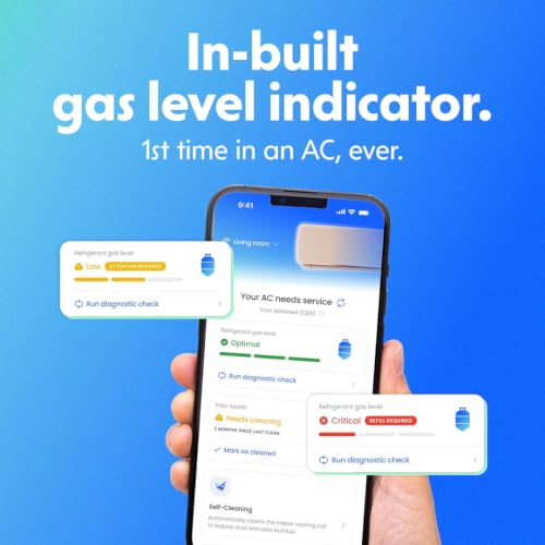 Image of Optimist 1.39 Ton New 5 Star Rated (ISEER 6.05), Wi-Fi Inverter Split AC | Proven Cooling at 50C | Turbo+ Fastest Cooling | Smart App with Gas Level Indicator(OU: SUHC48ZV, IU: SEHC48ZV)