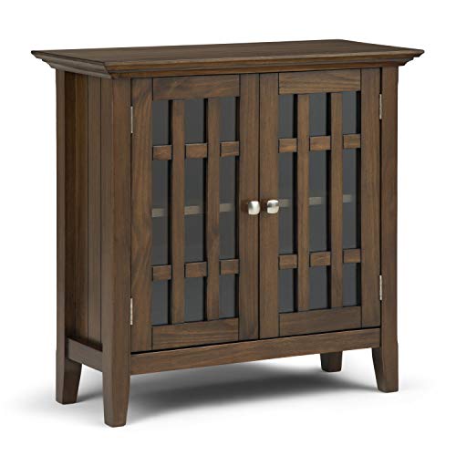 SIMPLIHOME Bedford 32 inch Solid Wood Cabinet