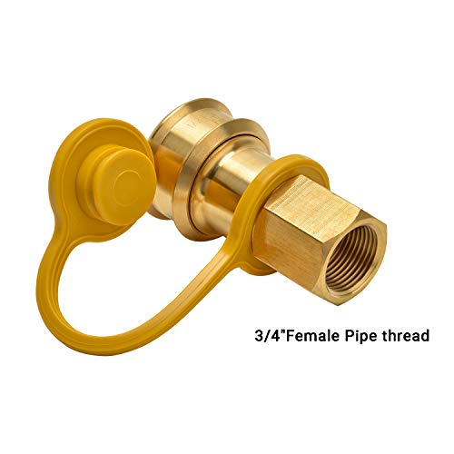 Only Fire 12 Ft 3/4" Id Natural Gas Hose With Quick Connect/Disconnect Fittings For Grill,Generator,Patio Heater,Pizza Oven,Etc #TOP5