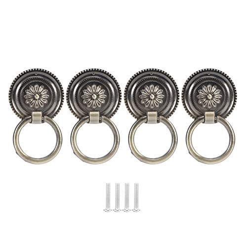 [DESIGN VINTAGE SENZA TEMPO] Queste squisite maniglie per porte presentano un elegante design antico che porta il fascino classico europeo a casa tua.L'intricata forma del battente ad anello crea un sofisticato punto focale, integrando perfettamente sia gli stili di interni tradizionali che quelli moderni con il suo raffinato fascino estetico.