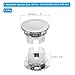 PATIKIL Sink Overflow Ring, 3Pcs Sink Trim Cover Basin Insert in Hole Round Caps for Kitchen Bathroom, Silver