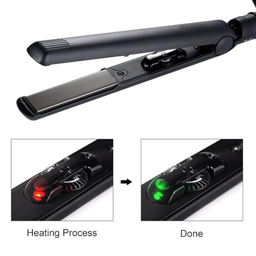 Plancha para cabello profesional 1 pulgada cerámica y titanio miniatura 2
