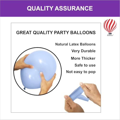 Image of HK Balloons Purple Butterfly Theme Printed Balloons Pack of 45 | Butterfly Party Decoration Balloons for Birthday, Baby Shower, Wedding, Anniversary & Theme Party Decor