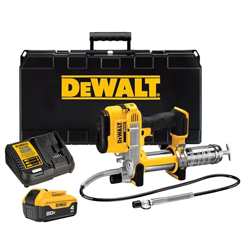 DEWALT Grease Gun Kit 20V MAX with 4.0Ah Battery and Charger, Cordless...