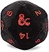 Ultra Pro Dungeons & Dragons Jumbo Dados de Peluche, Color Negro (E-18356)
