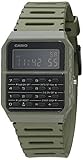 Casio Data Bank Quartz Watch with Resin Strap, Green, 24.1 (Model: CA-53WF-3BCF)