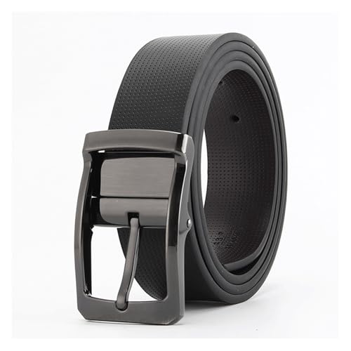 Pin Buckle Belt Adjustable Men's Belt 115cm, 120cm, 125cm, 130cm Versatile Casual Cowhide Belt Easy to Match Belt