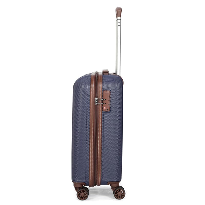 Image of TOMMY HILFIGER Medium Hard Luggage Graphite X - Navy | Check-in Trolley Bag with TSA Lock | 360 Spinner Double Wheels | Telescopic Handle | PC Shell Suitcase | 68.5cm | 86L Capacity