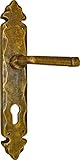 Dimensiones: 85 mm Imex El Zorro 76824 El Zorro 76824-Manilla latón rústico con bocallave, 85 mm, Placa 275 x 45 mm