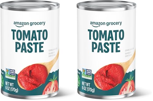 Amazon Grocery, Tomato Paste, 6 Oz, Pack of 2 (Previously Amazon Fresh, Packaging May Vary)