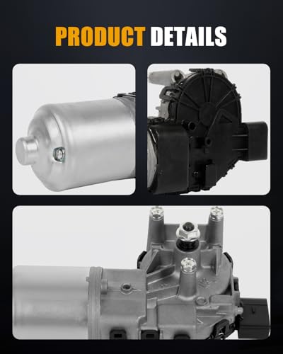Image of ROADFAR Front Windshield Wiper Motor Compatible for Dodge for Avenger 09-14 | Fit For Buick For Enclave 2008-2012|For Chevrolet For Traverse 2009-2012|For GMC For Acadia 2007-2012|OEM:40-1070|4 Pins