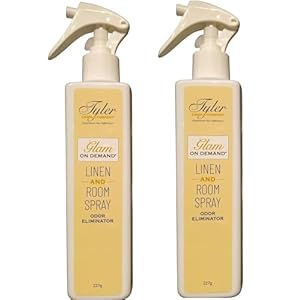 Tyler Candle Company – Spray On Demand – Diva fragrance – 227g / 8oz (Pack of 2), Clear