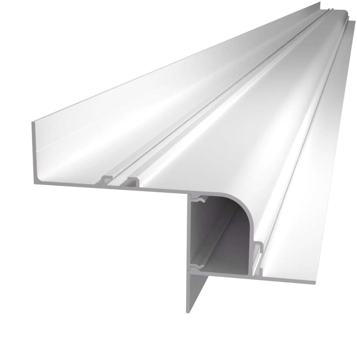 Profilo in Alluminio Bianco Saturno 2 metri per Cartongesso per Strisce LED