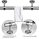 HQdeal 2 Stück Edelstahl Rundrohr-Halterung, Stangen Flansch Set, Kleiderschrank Stangenhalter Kleiderstange Stangenhalterung Spurstangenkopf Halterung mit Schrauben (25mm)