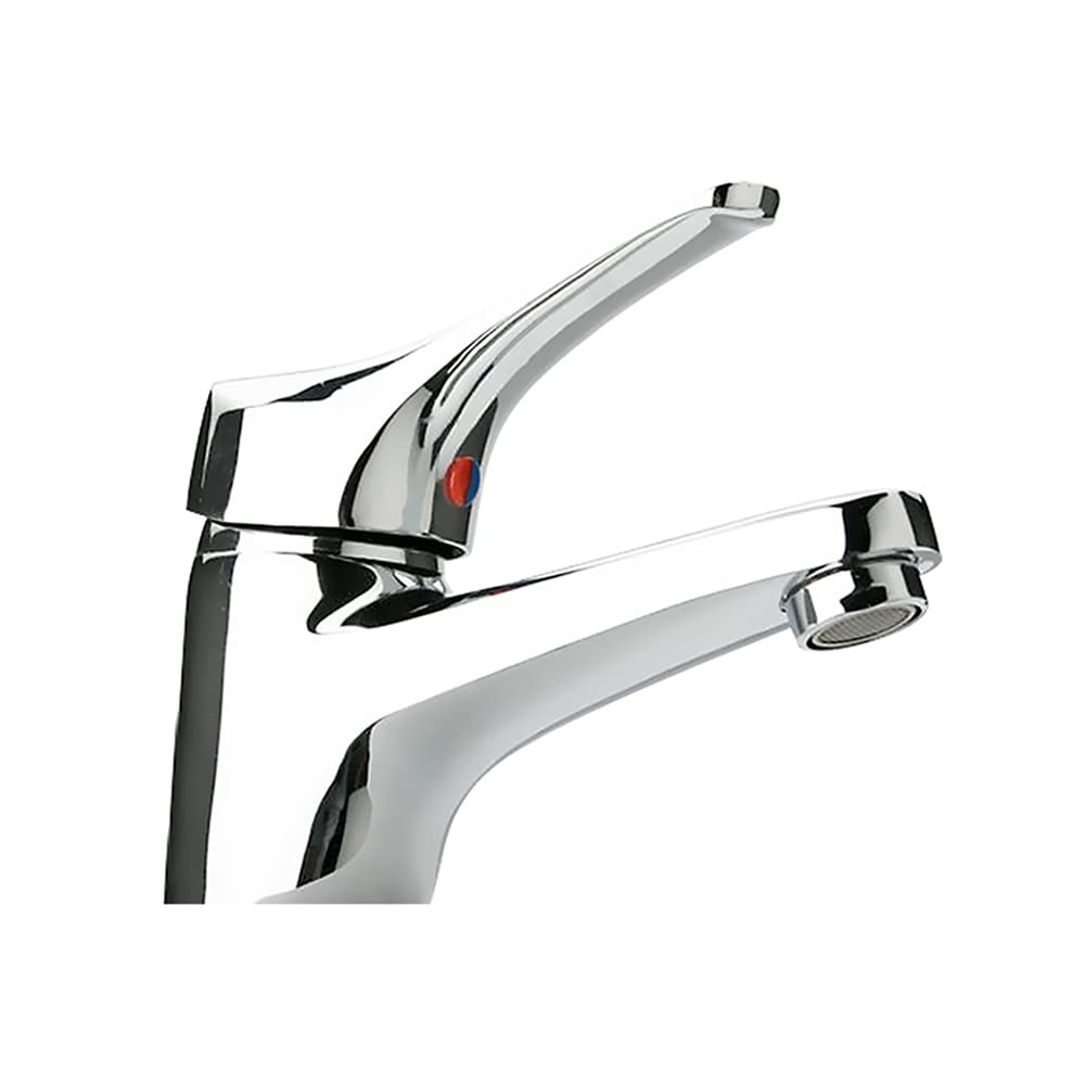 Inbagno Set rubinetti miscelatori lavabo e Bidet cromati, Scarico Incluso, Piralla Serie Ariel (Set Lavabo e Bidet)