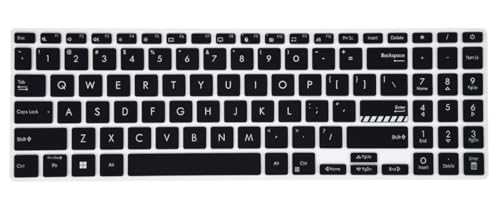 Image of Saco Laptop Keyboard Cover Compatible for 2024 ASUS Vivobook 16 X1605ZAB-MB322WS | X1605ZAB-MB342WS | X1605ZAC-MB541WS | X1605ZAC-MB542WS Series 16 Inch Laptop - Black