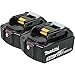 Price comparison product image Makita BL1850B 18V LXT Lithium-Ion 5.0Ah Battery Twin Pack, Black
