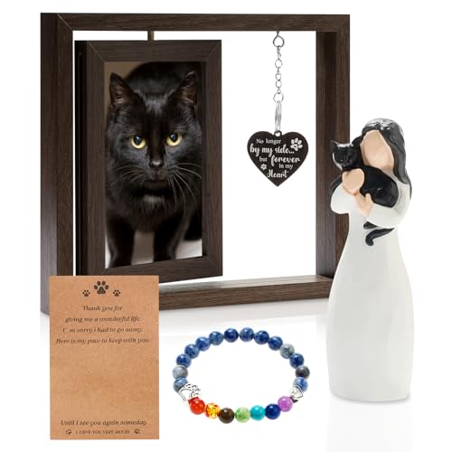 Chunful 3 Set Black Cat Memorial Gifts with Black Cat