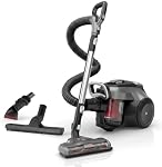 Hoover WindTunnel Bagless Corded Canister Vacuum with Powered Brush Roll, Multi-Cyclonic No-Loss-of-Suction, Multi-Surface & Above-Floor Cleaning, SH40500CA