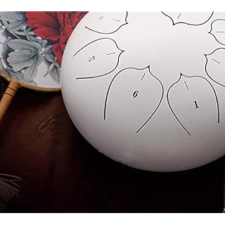 YB Steel Tongue Drum Langue en Acier du Tambour, 12 Pouces 8-Tone Drum Key Pan Main, Instrument de Percussion Compact… - Les Beatles, Paul McCartney, John Lennon, RIngo Starr, George Harrison YB Steel Tongue Drum Langue en Acier du Tambour, 12 Pouces 8-Tone Drum Key Pan Main, Instrument de Percussion Compact… – Image 3