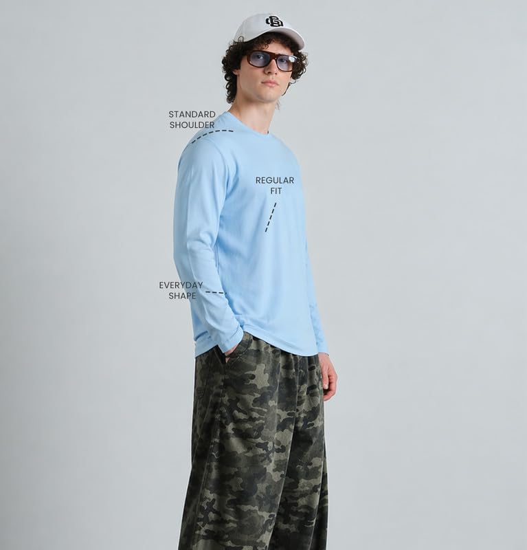 Image of Sleepynuts Regular fit Cotton Full Sleeve Plain T-Shirt for Men (Pack of 1,2,3 Size Small to 3XL)