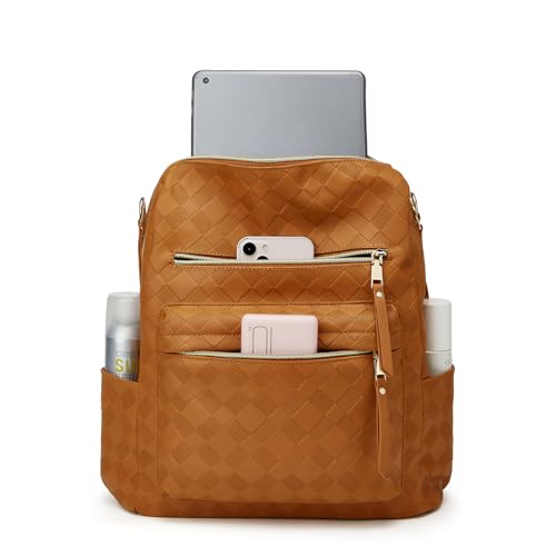 Makes Backpack Purse for Women PU Leather Travel Satchel Handbag Convertible Design Bag with Purse 2 Piece — view 6