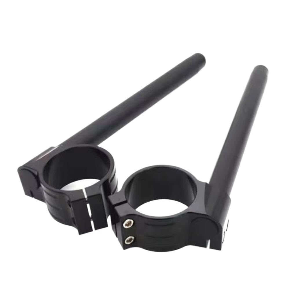 Roqxuzezt 32Mm Black Motorcycle Handlebars Handle Bar Cafe Racer Clip Ons Fork 31 32 33 35 36 37 38 39 40 41 43 45 47 48 50 51Mm Rised Riser Clamp(32Mm Black)