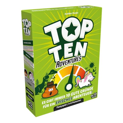 Cocktail Games Top Ten Adventures Partyspiel 4-9 Spieler ab 12+ Jahren 30 Minuten Spiel in Deutsch