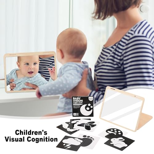 Jouet de développement cérébral double face avec miroir