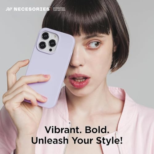 Image of Liquid Silicone Case Compatible for iPhone 13 Lavender | Slim Back Cover | Soft Touch Bumper | Shockproof Drop Protection | Microfiber Cloth Inside | Sleek Solid Design