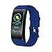 TAO Rastreadores de Ejercicios Heart Rate Blood Pressure Monitor, Waterproof Watch with Bluetooth Pedometer,Calorie Step Counter Watch for Women Men Compatible Android iPhone Smartphone,Blue