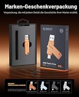 ORICO USB Stick 32 GB USB-C & USB-A, 150MB/s, USB 3.2 Gen 1, Orange, EB05 – Ansicht 7