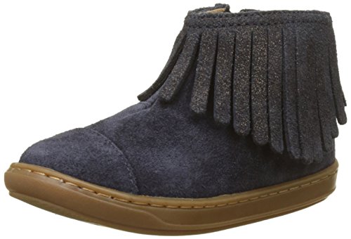 Shoo Pom bébé Fille Bouba Fringe Bottes, Bleu (Navy/Bronze), 22 EU