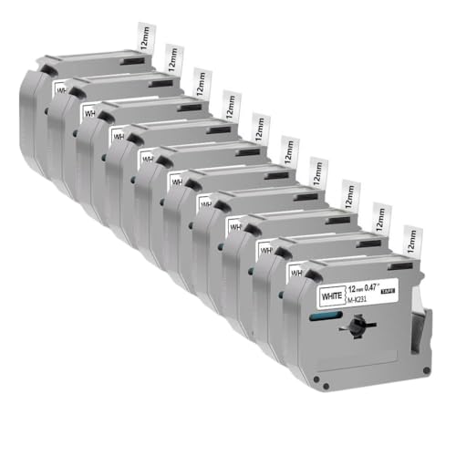 12mm ���x���e�[�v MK231 MK131 MK631 MK731 MK831 MK831�ƌ݊������� PT70 PT80 PT90 ���x�����[�J�[�p(���n�ɍ�10����)