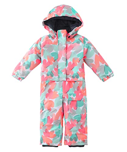 Image of Hiheart Boys Girls One Piece Snowsuit Waterproof Ski Snowboard Coverall