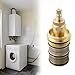 Tassteen Thermostatic Mixer Valve,Shower Valve, Brass Replacement Thermostatic, Replacement 20-48 Celsius Thermostatic
