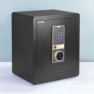 Plantex Locker For Home/Digital Locker With Fingerprint Sensor/Safe Locker With Touch Keypad/51 Litre Capacity/Safety Locker For Office & Hotel/Tijori - Large Capacity - (Black)