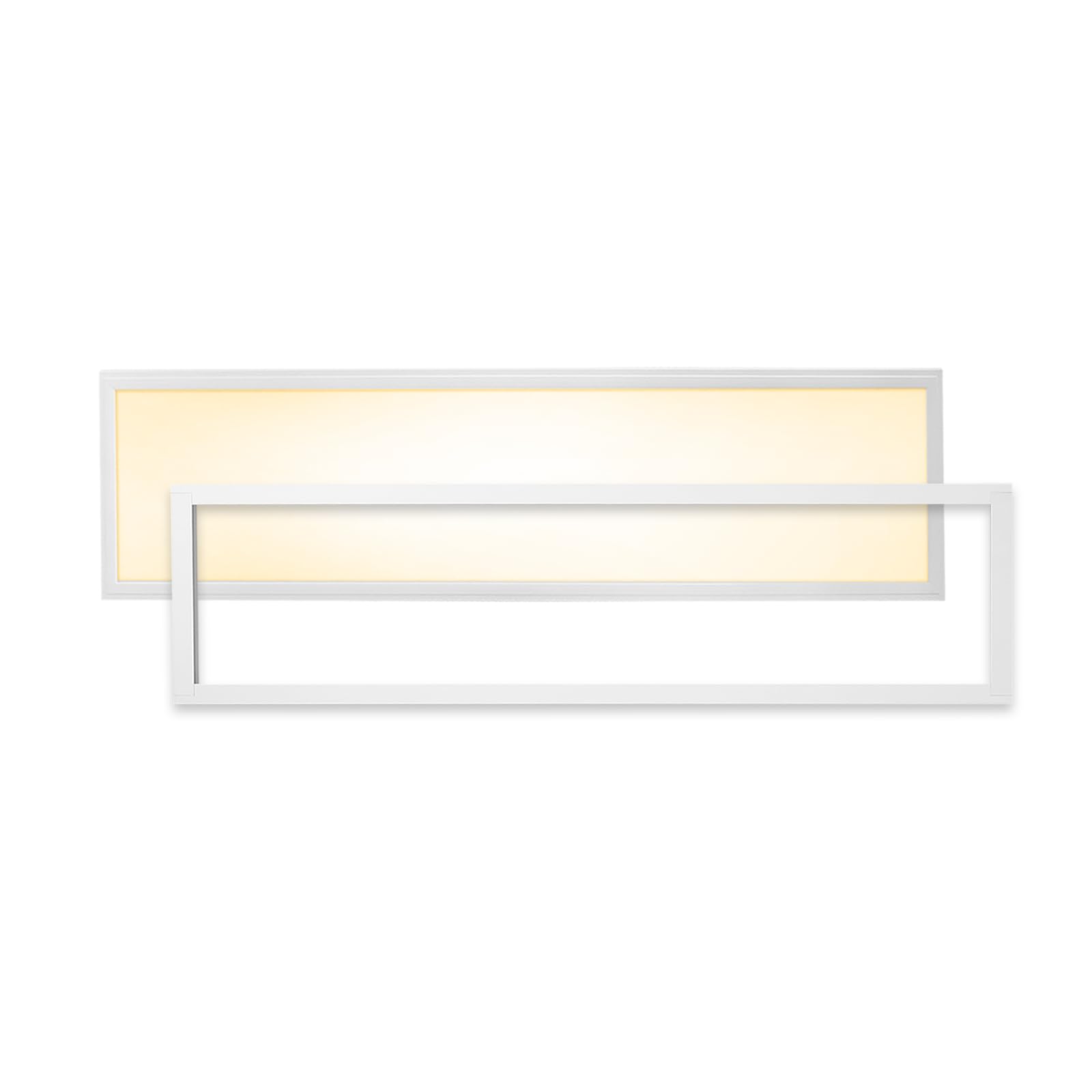 LED Panel 120x30cm Warmweiß 3000K 3400lm 40W Alu Einbaurahmen Deckenleuchte Unterputz Netzteil PLe2.2