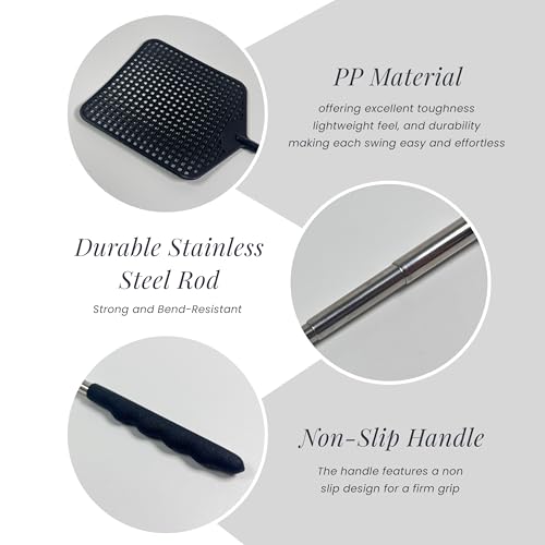 2 Stück fliegenklatsche，fliegenklatsche stabil，fliegenklatsche ausziehbar，fliegenklatschen，Fly swatter，teleskop fliegenklatsche，mückenklatsche