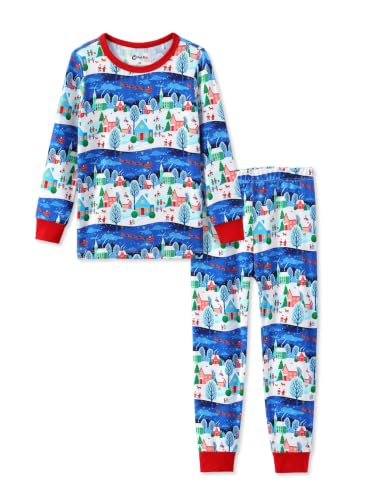 Image of PATPAT Toddler & Kids Pajama Sets with Bamboo Viscose, Snug Fit Pjs for Girls, All-Season Comfort Sleepwear, Ages 2-12 Years