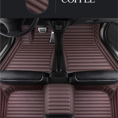 Tapis de voiture imperméable 5D marron café pour protection de sol GLC Coupé 5 places