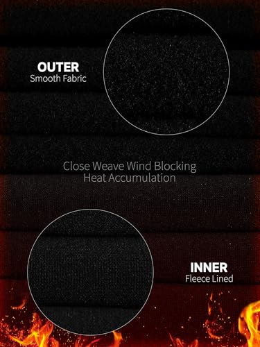 VZV 3 Set Thermal Underwear for Men Fleece Lined Long Johns Mens Thermals Top and Bottom Set Base Layer for Cold Weather2