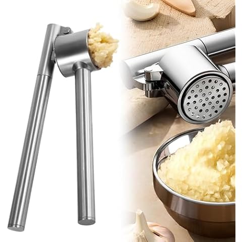 Stainless Steel Garlic Press by zkxhbxd Cover