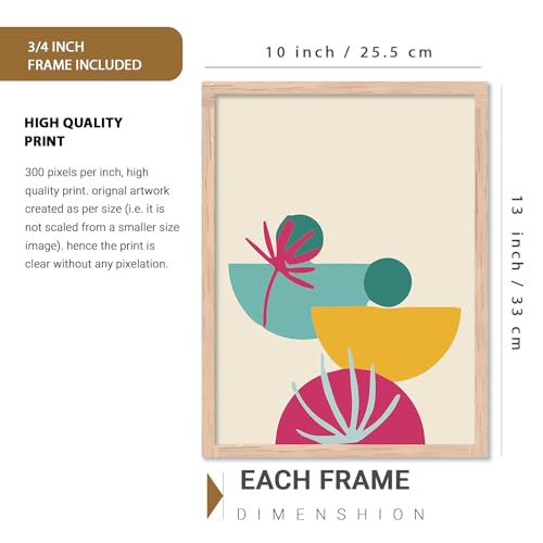 Image of kotart Premium Digital Madhubani Art Paintings with Frame for Home Decor - Painting for Wall Decoration - Pack of 6 (10x13, wall painting)