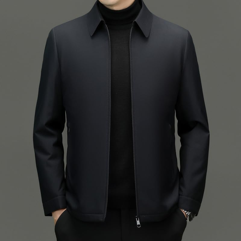 GUOYUXIAO Cotton coat men's warm cotton business casual middle-aged and elderly winter jacket2