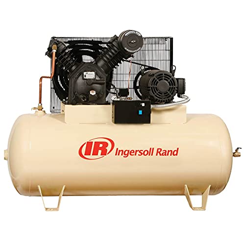 Ingersoll Rand Electric Stationary Air Compressor - 10 HP, 35 CFM at 175 PSI, 200 Volts, Model Number 2545E10-V -  45465705