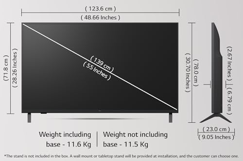 Image of LG 139 cm (55 inches) UA82 AI Series 4K Ultra HD (3840 x 2160) Smart webOS LED TV 55UA82006LA