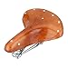TentHome Retro klasyczne prawdziwa skóra siodełko rowerowe wygodne siodełko rowerowe bagażnik nit poduszka (brąz)